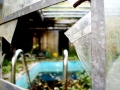 Blick zum Schwimmbad